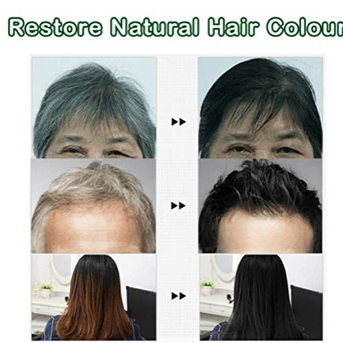 Instant Herbal Hair Colouring Shampoo, 3 In 1 Black Hair Shampoo,...