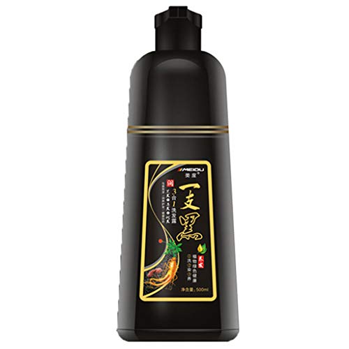 Instant Herbal Hair Colouring Shampoo, 3 In 1 Black Hair Shampoo,...
