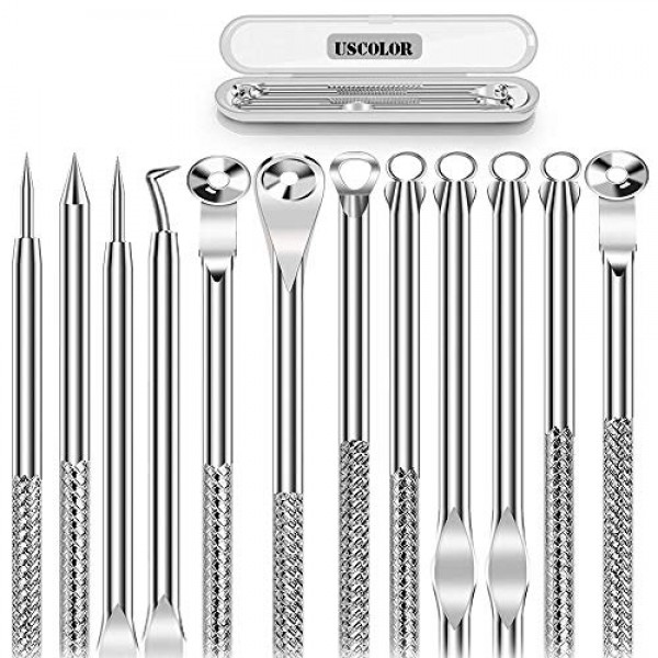 6PCS Dual Heads Blackhead Remover, Pimple Comedone Extractor, Acn...