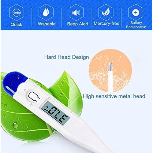 Basal Body Thermometer - Waterproof, Highly Accurate 1/100th Degr...