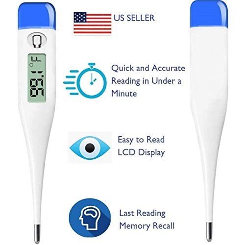 Basal Body Thermometer - Waterproof, Highly Accurate 1/100th Degr...