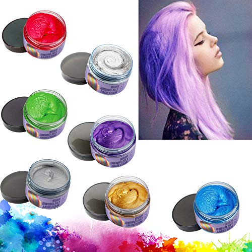 EZGO Washable Temporary Hair Color Wax, Natural Hairstyle Hair Wa...