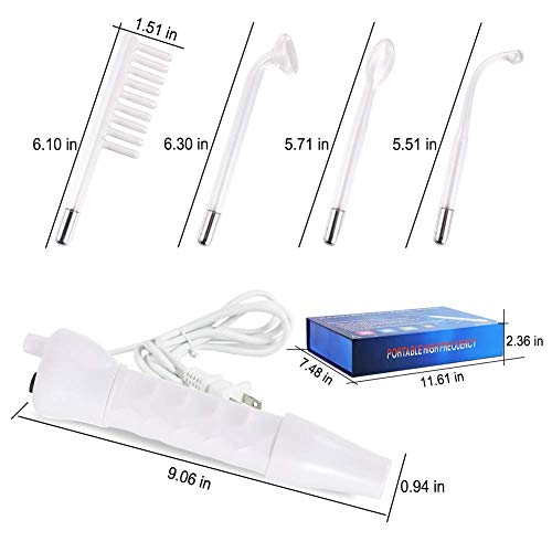 VamsLuna High Frequency Wand Machine, Portable Electrode Beauty D...