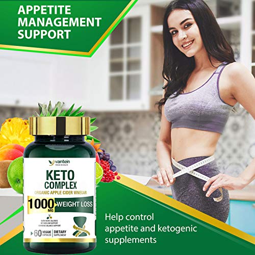 Keto Pills, 60 Capsules Fat Burner & Weight Loss Supplement Formu...