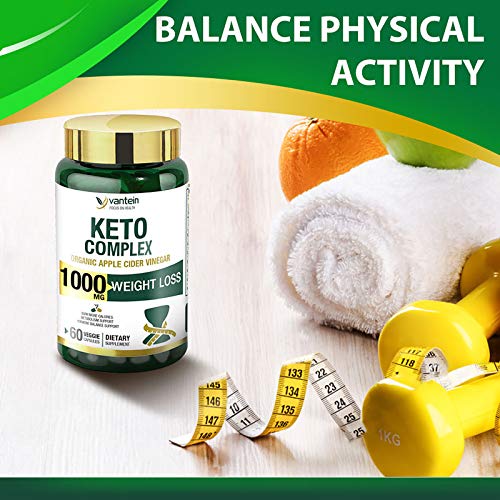 Keto Pills, 60 Capsules Fat Burner & Weight Loss Supplement Formu...