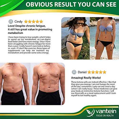 Keto Pills, 60 Capsules Fat Burner & Weight Loss Supplement Formu...