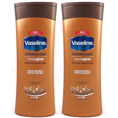 Vaseline Intensive Care Cocoa Glow Body Lotion With Pure Cocoa Bu...
