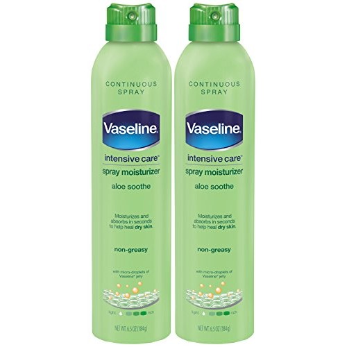 Vaseline Intensive Care Spray Moisturizer, Aloe Soothe 6.5 oz, Tw...