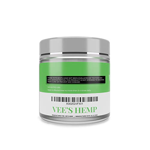 Vees Hemp Cooling Rub 200mg, Organic, Non-GMO, USA Made, Cream f...