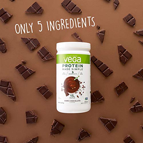Vega Protein Made Simple, Dark Chocolate, Stevia Free Vegan Plant...