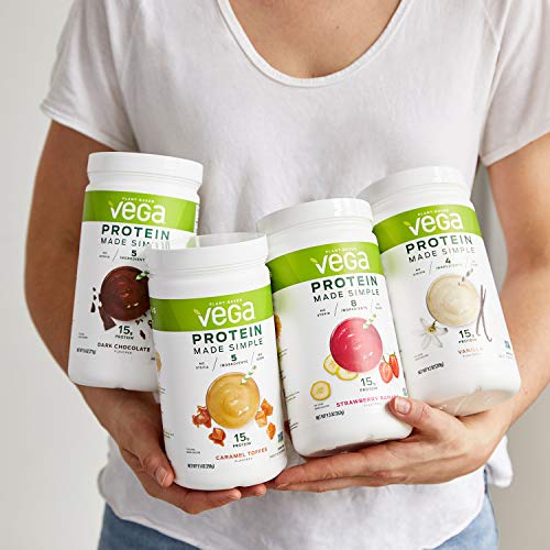 Vega Protein Made Simple, Dark Chocolate, Stevia Free Vegan Plant...