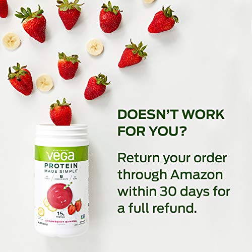 Vega Protein Made Simple, Dark Chocolate, Stevia Free Vegan Plant...