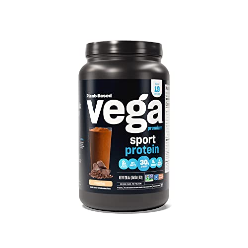 Vega Sport Premium Vegan Protein Powder Mocha 19 Servings 30g V...