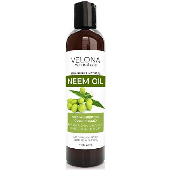 Neem Oil by Velona - 8 oz | 100% Pure and Natural Carrier Oil | V...