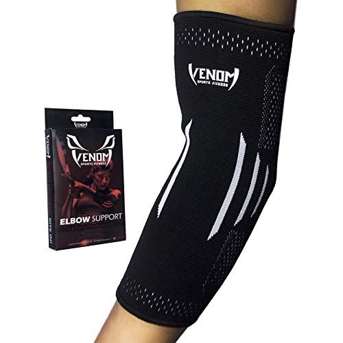 Venom Elbow Brace Compression Sleeve - Elastic Support, Tendoniti...