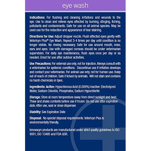 Vetericyn Plus All Animal Eye Wash. Pain-Free Solution for Abrasi...
