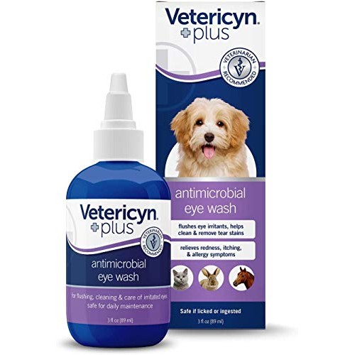 Vetericyn Plus All Animal Eye Wash. Pain-Free Solution for Abrasi...
