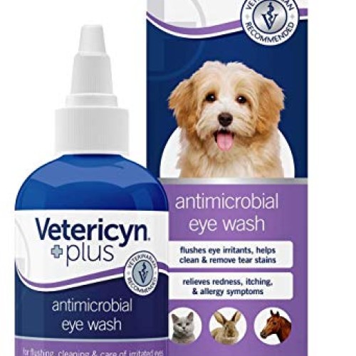 Vetericyn Plus All Animal Eye Wash. Pain-Free Solution for Abrasi...