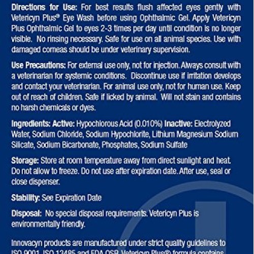 Vetericyn Plus All Animal Ophthalmic Gel. Painless Product for Ey...