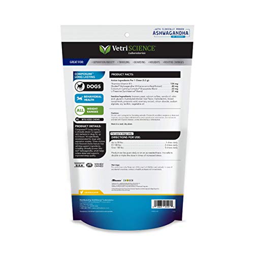 VetriScience - Composure, Calming Supplement for Dogs Dealing wit...