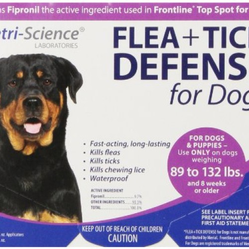 VetriScience Laboratories 090050D.003 Flea + Tick Defense for 8...