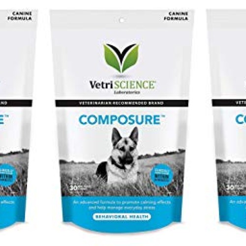 VetriScience Laboratories 3 Pack of Composure Chews, 30 Count Eac...