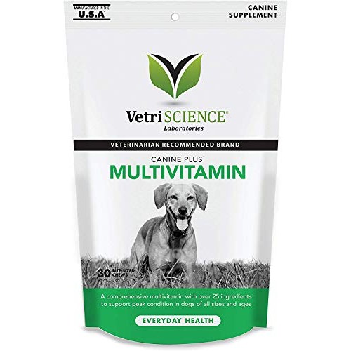 VetriScience Laboratories 90 Count Canine Plus Multivitamin, 30 C...