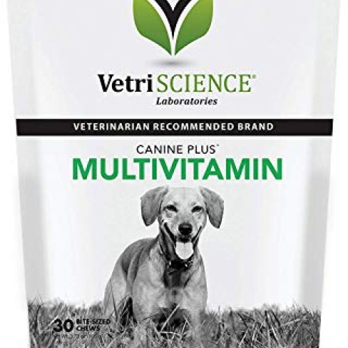 VetriScience Laboratories 90 Count Canine Plus Multivitamin, 30 C...