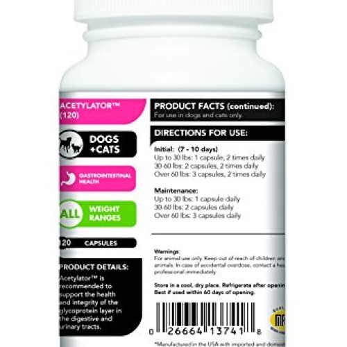 VetriScience Laboratories - Acetylator, Digestive Health Suppleme...