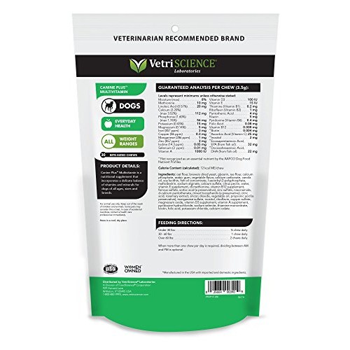 VetriScience Laboratories - Canine Plus MultiVitamin for Dogs, 30...