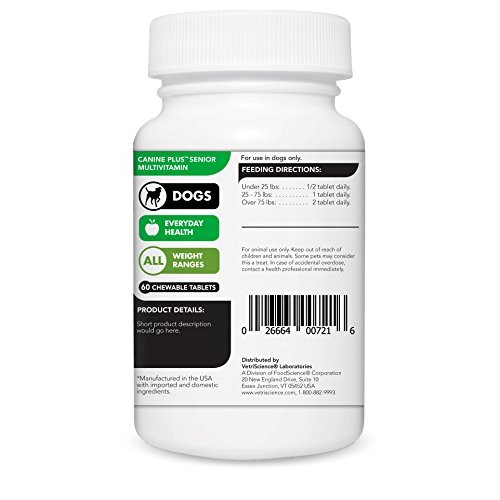 VetriScience Laboratories - Canine Plus MultiVitamin for Dogs, 90...