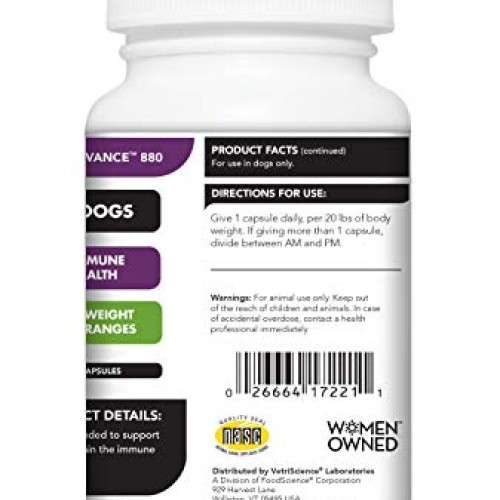 VetriScience Laboratories Cell Advance 880, 120 Capsules - Immune...
