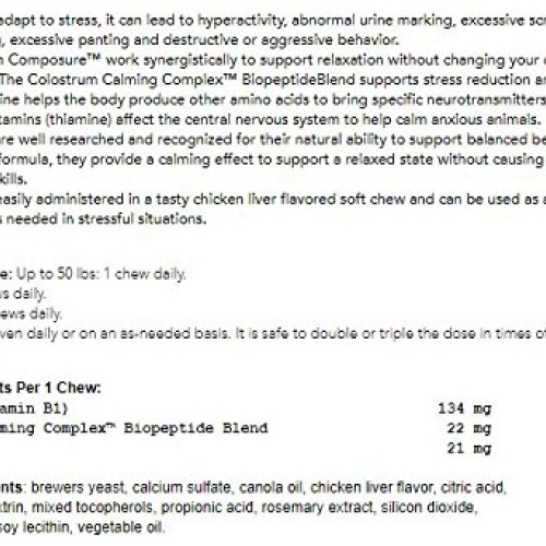 VetriScience Laboratories Composure for Medium and Large Dogs, 30...
