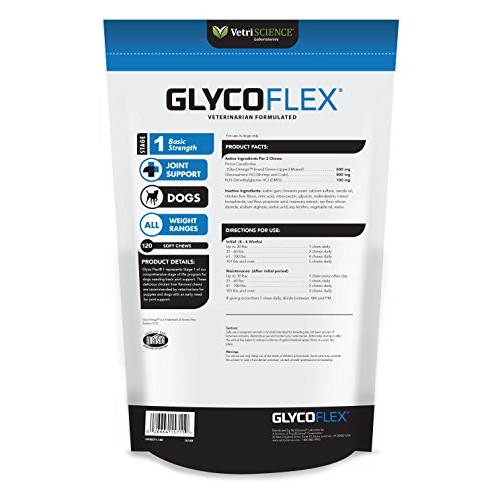 VetriScience Laboratories GlycoFlex 1, Hip and Joint Supplement f...