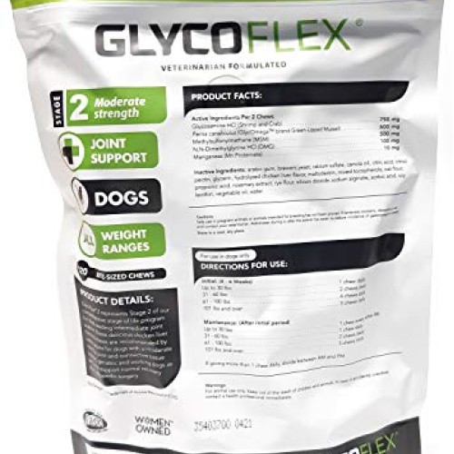 VetriScience Laboratories GlycoFlex 2 for Dogs 120Ct - 3 Pack 36...