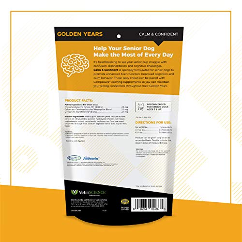VetriScience Laboratories Golden Years Calm and Confident for Dog...