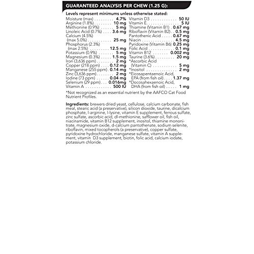 VetriScience Laboratories - Nu Cat Multivitamin for Cats, 90 Chew...