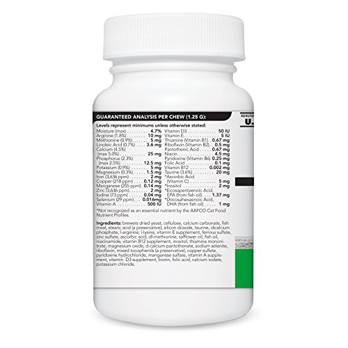 VetriScience Laboratories - Nu Cat Multivitamin for Cats, 90 Chew...