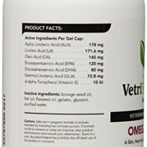 VetriScience Laboratories Omega 3,6,9 for Cats and Dogs, Omega Fa...