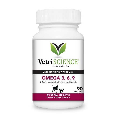 VetriScience Laboratories Omega 3,6,9 for Cats and Dogs, Omega Fa...