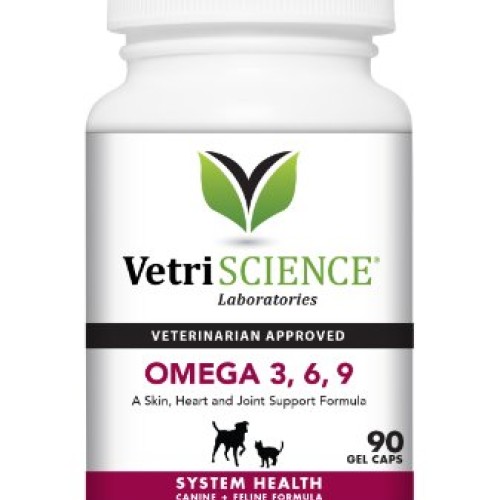 VetriScience Laboratories Omega 3,6,9 for Cats and Dogs, Omega Fa...