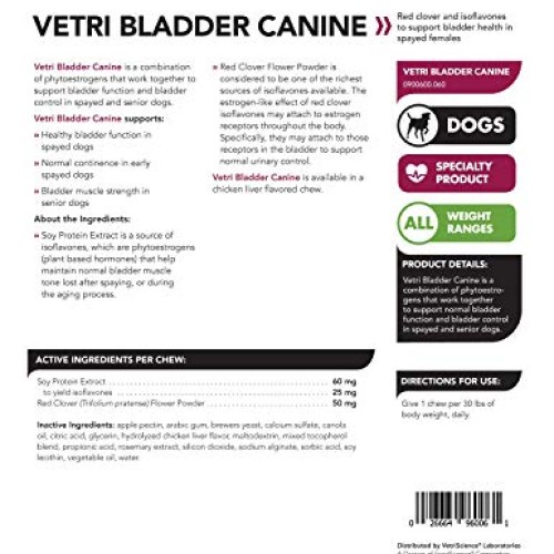 VetriScience Laboratories - Vetri Bladder Canine, Bladder Support...