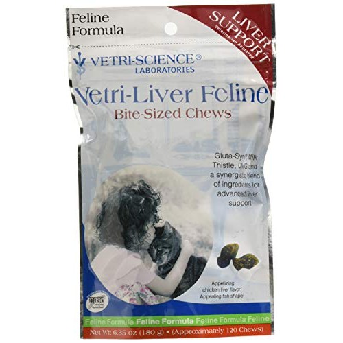 VetriScience Laboratories - Vetri-Liver Feline, 120 Bite-Sized Chews