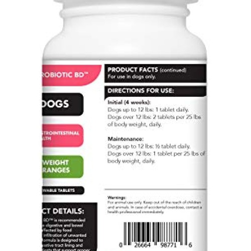 VetriScience Laboratories Vetri Probiotic BD, Bowel Defense and G...