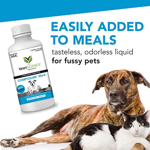 VetriScience Laboratories - Composure Liquid MAX for Dogs and Cat...