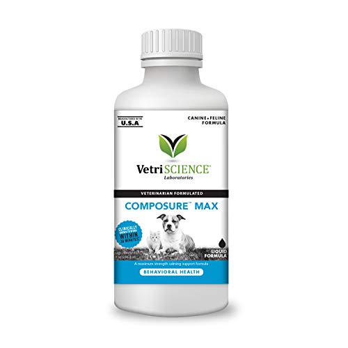 VetriScience Laboratories - Composure Liquid MAX for Dogs and Cat...