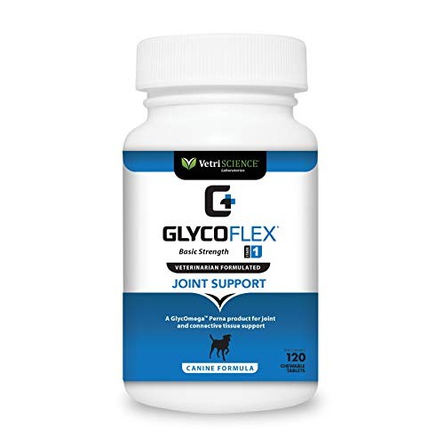 VetriScience Laboratories GlycoFlex 1 for Dogs, 120 Chewable Tabl...