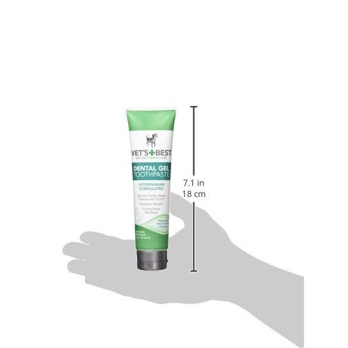 Vets Best Enzymatic Dental Gel Toothpaste for Dogs, USA Made To...