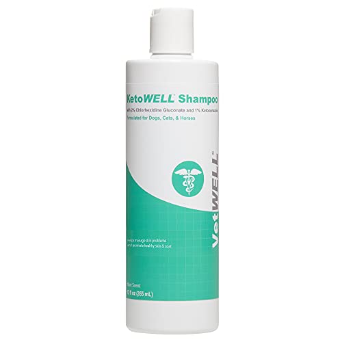 VetWELL Ketoconazole Chlorhexidine Shampoo for Dogs & Cats - Medi...