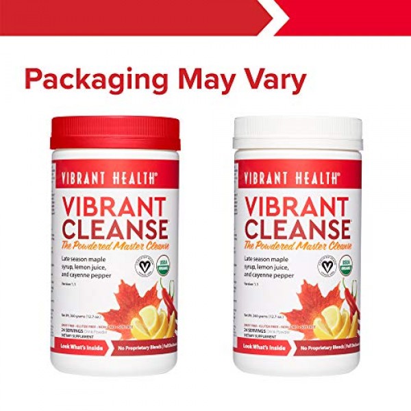 Vibrant Health, Vibrant Cleanse, Organic Master Cleanse Powder, 2...